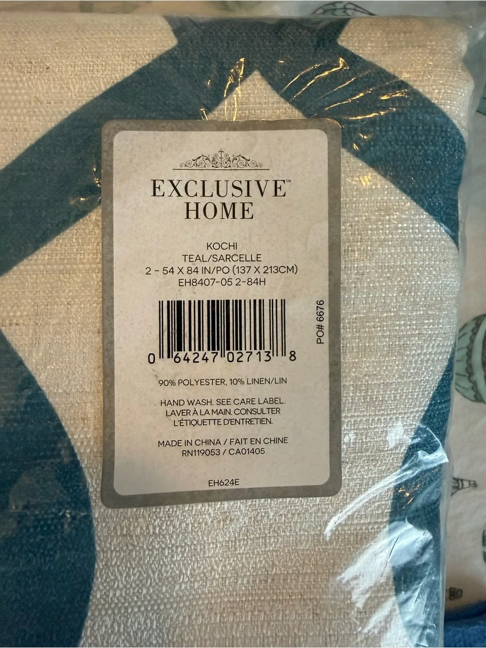 Exclusive Home Kochi Linen Blend Hidden Tab Top Curtain Panel Pair - 54”x84”
